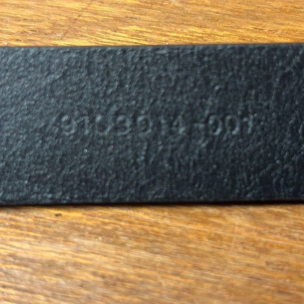 Lauren Ralph Lauren Black Italian Leather Belt Womens M Classic Preppy - Picture 11 of 11